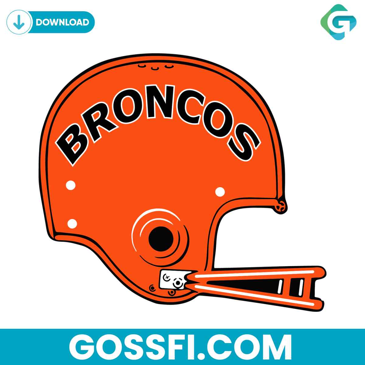 denver-broncos-football-helmet-svg-digital-download