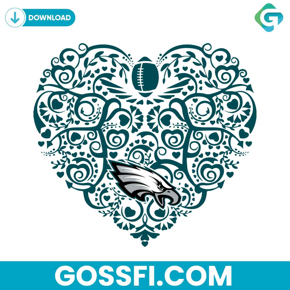 philadelphia-eagles-football-heart-svg