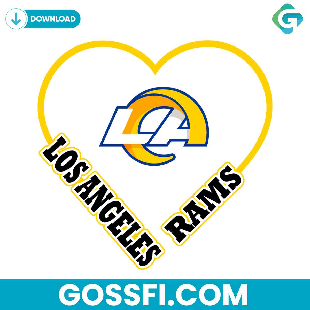 rams-heart-svg-digital-download