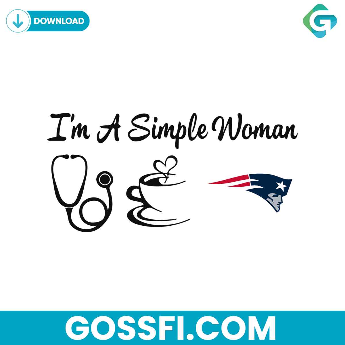 i-am-a-simple-woman-patriots-svg-digital-download