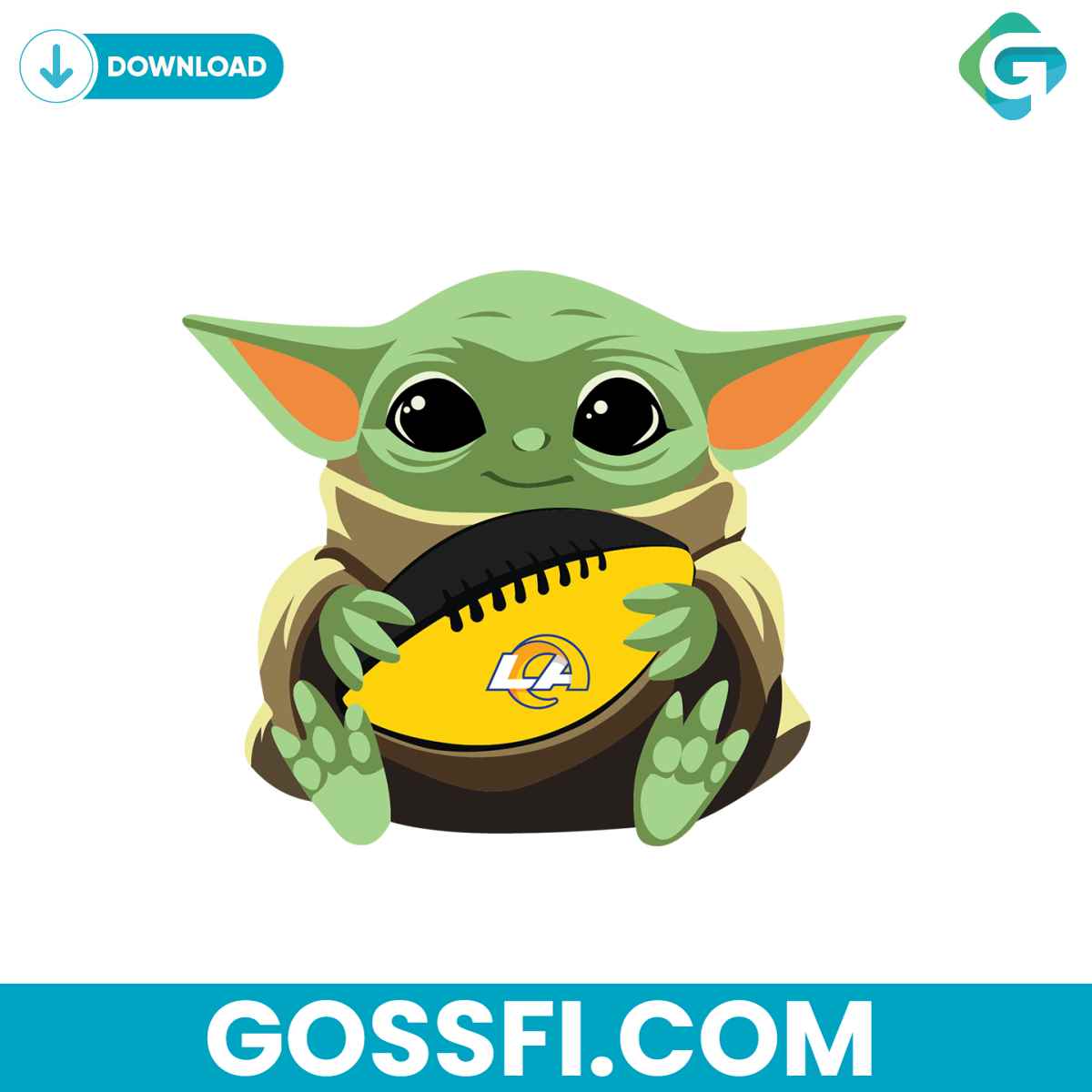 los-angeles-rams-baby-yoda-svg-digital-download