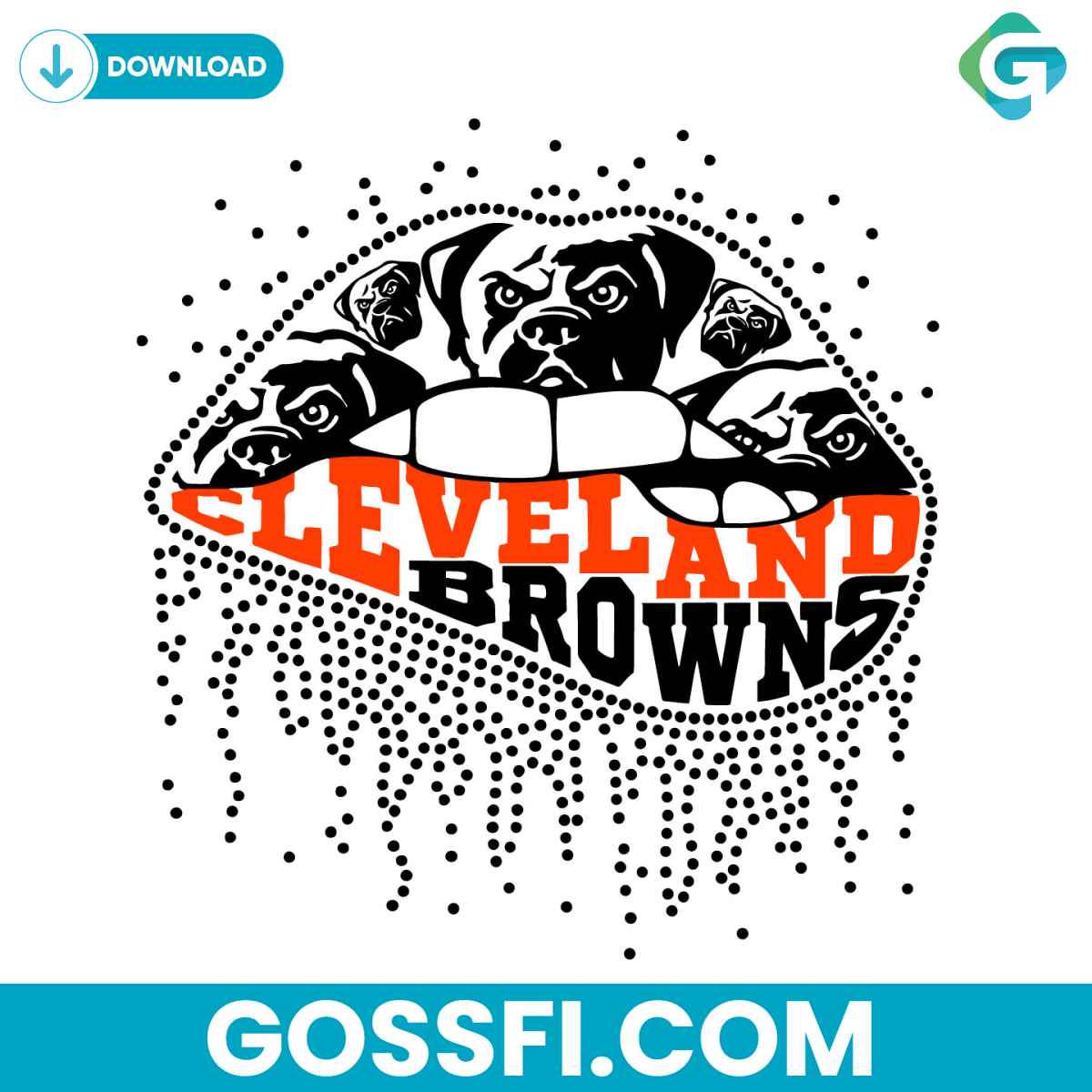 dripping-lips-cleveland-browns-svg