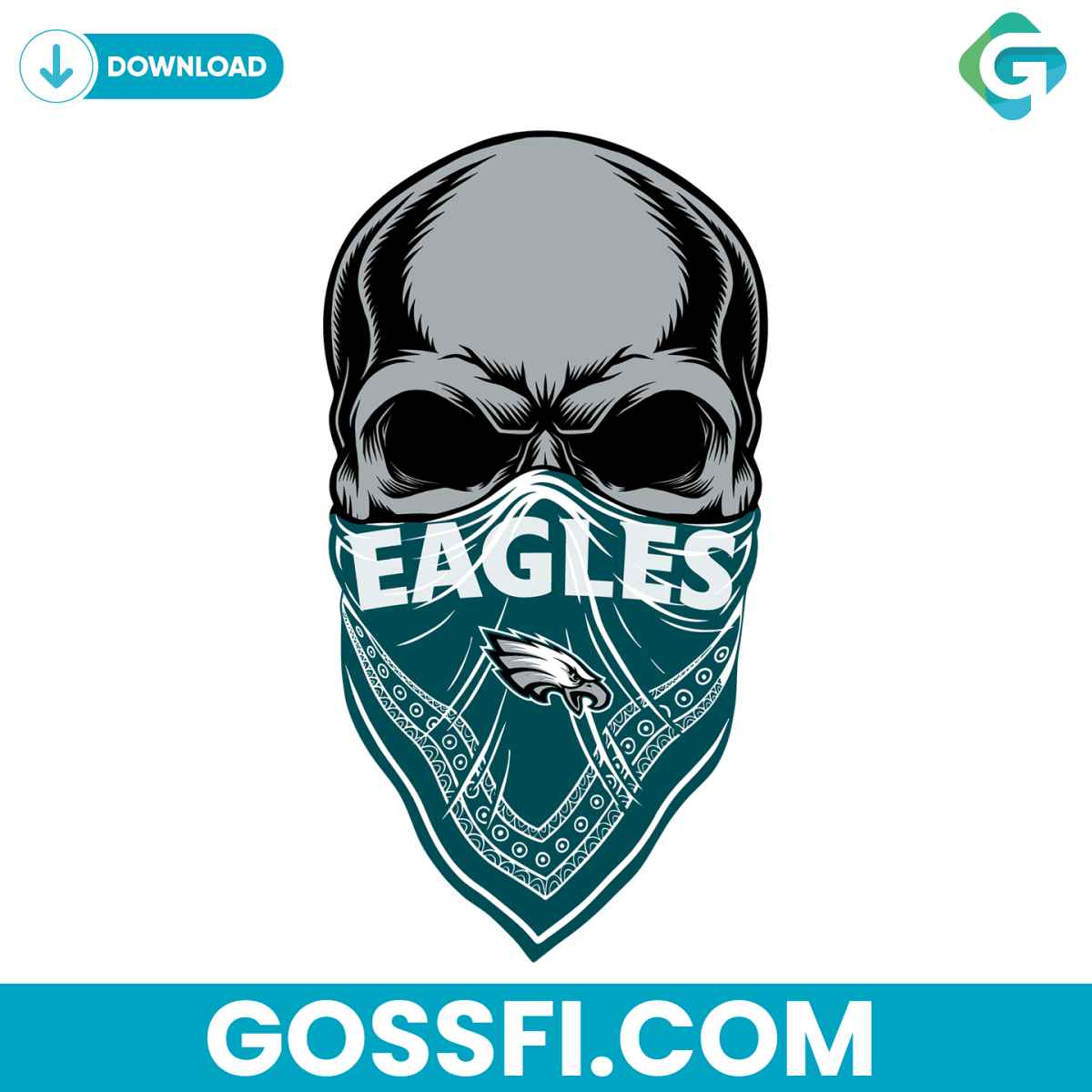 philadelphia-eagles-skull-svg-digital-download