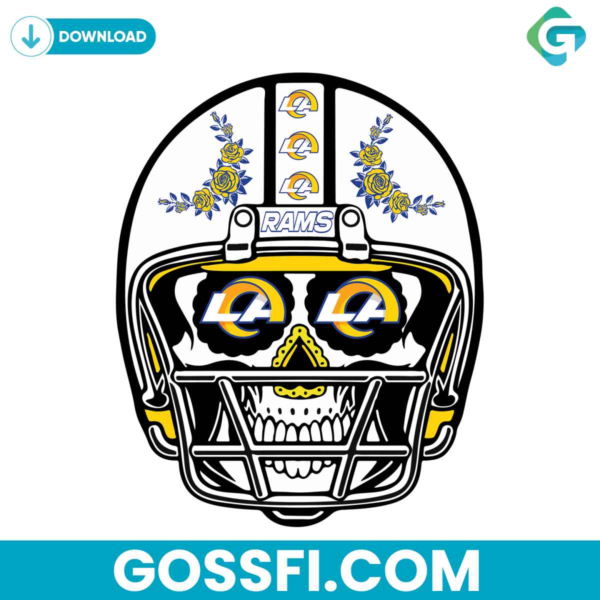 sugar-skull-rams-helmet-svg-digital-download