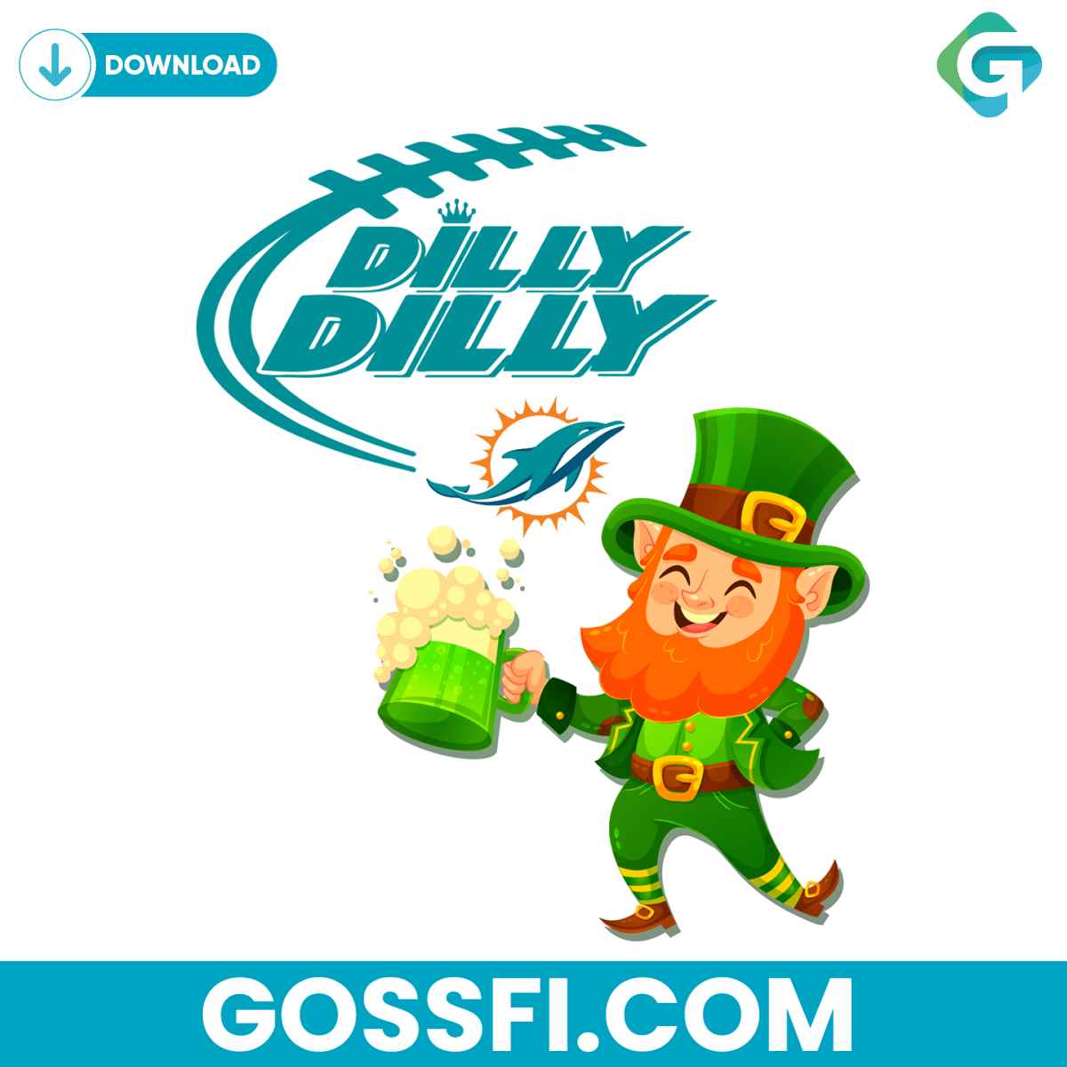 miami-dolphin-dilly-dilly-patrick-day-svg