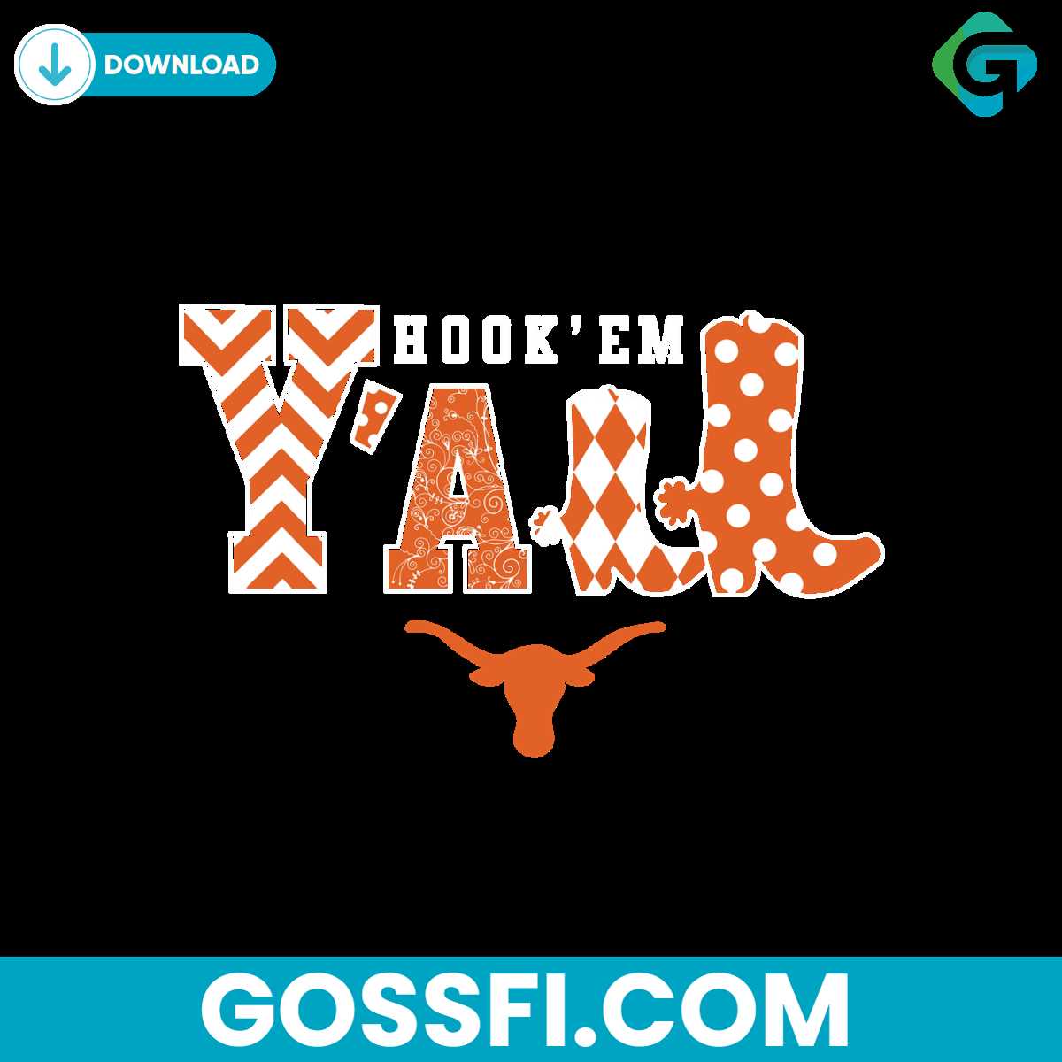 hook-em-y-all-texas-longhorns-svg