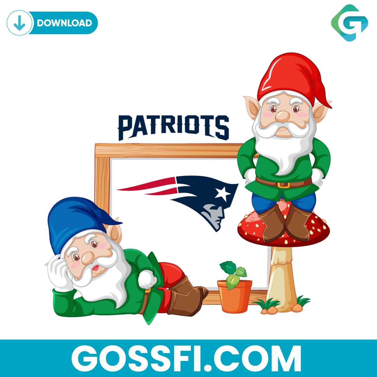 gnome-with-new-england-patriots-svg