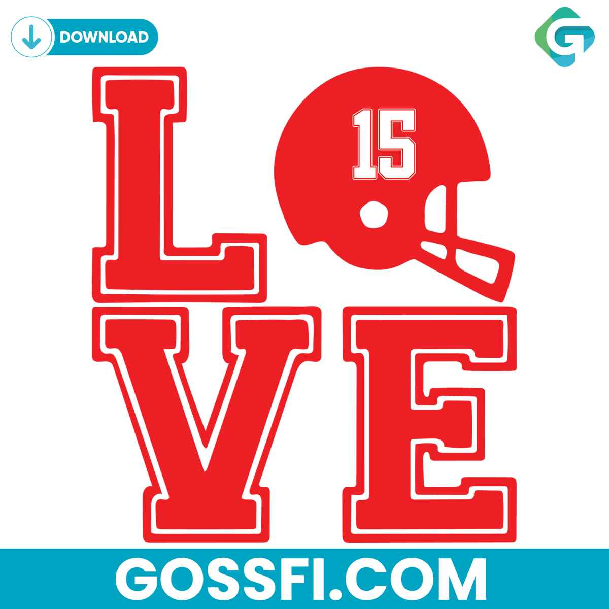 chief-love-kansas-city-football-helmet-svg