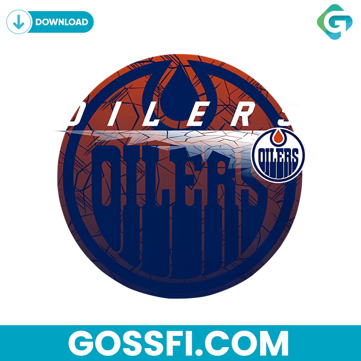 nhl-edmonton-oilers-cracked-ice-hockey-png