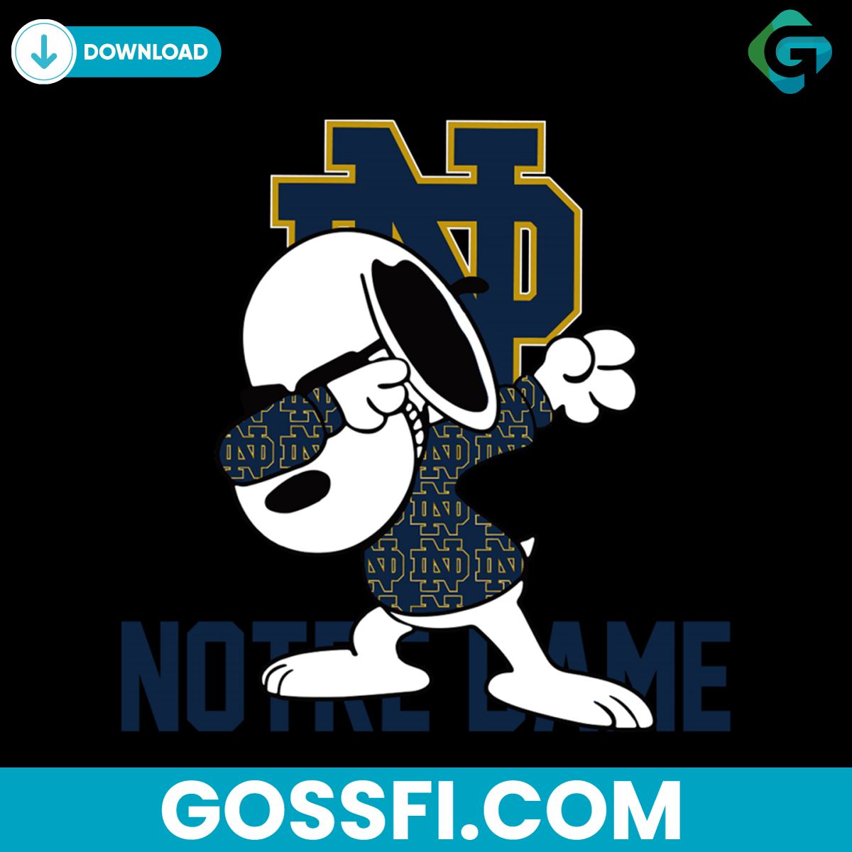 dabbing-snoopy-notre-dame-fighting-irish-svg