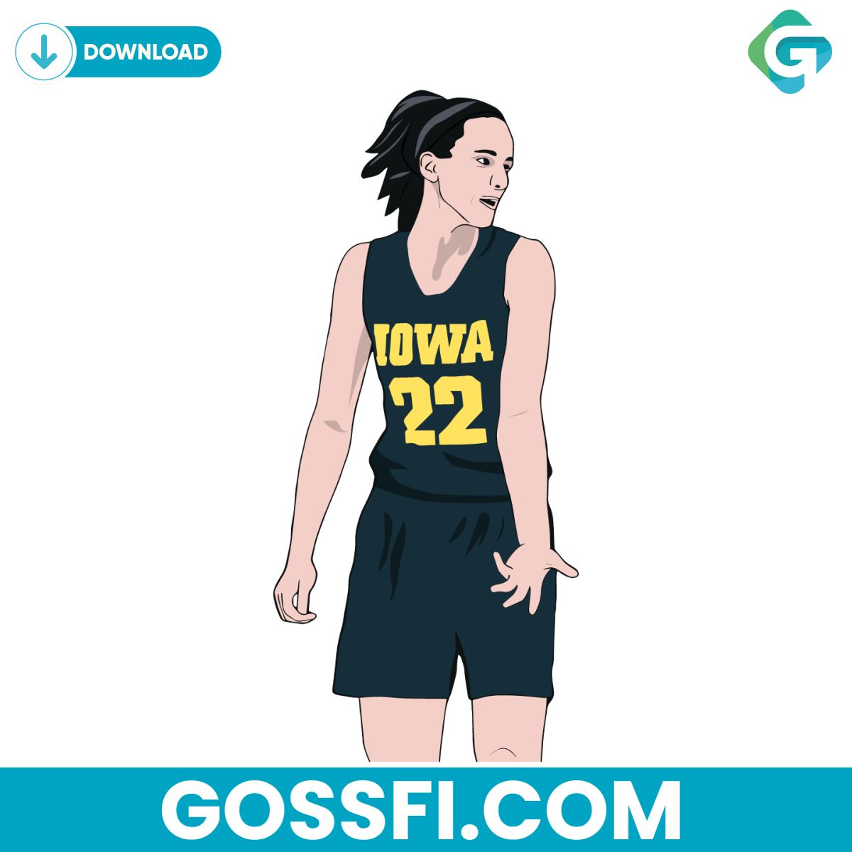 ncaa-basketball-caitlin-clark-iowa-hawkeyess-svg