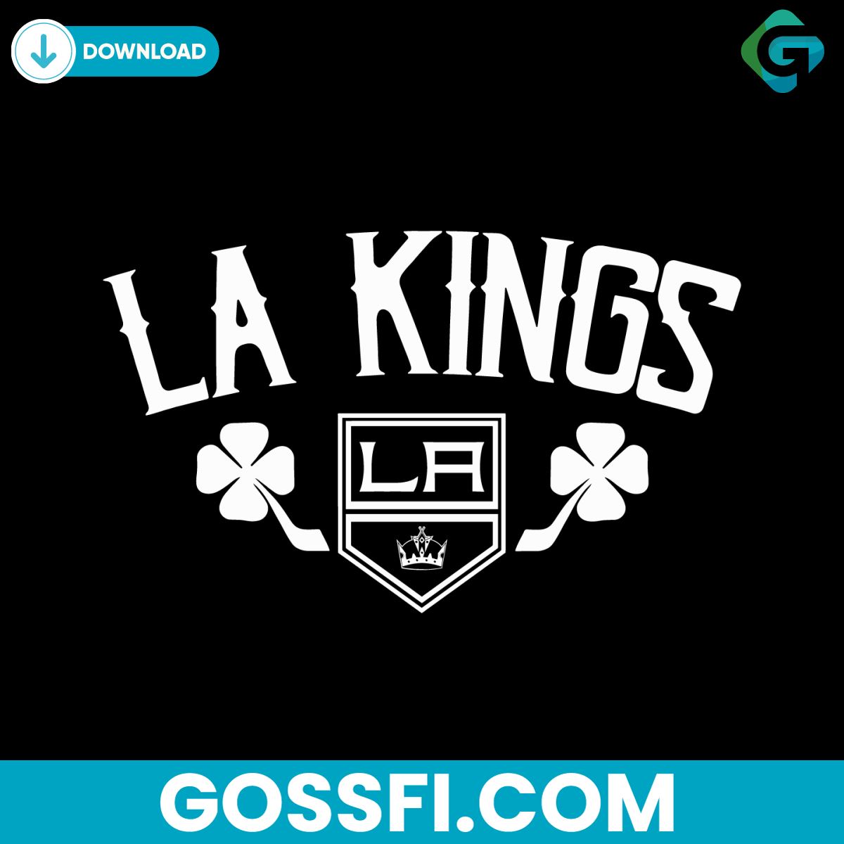 vintage-los-angeles-kings-st-patricks-day-svg-digital-download