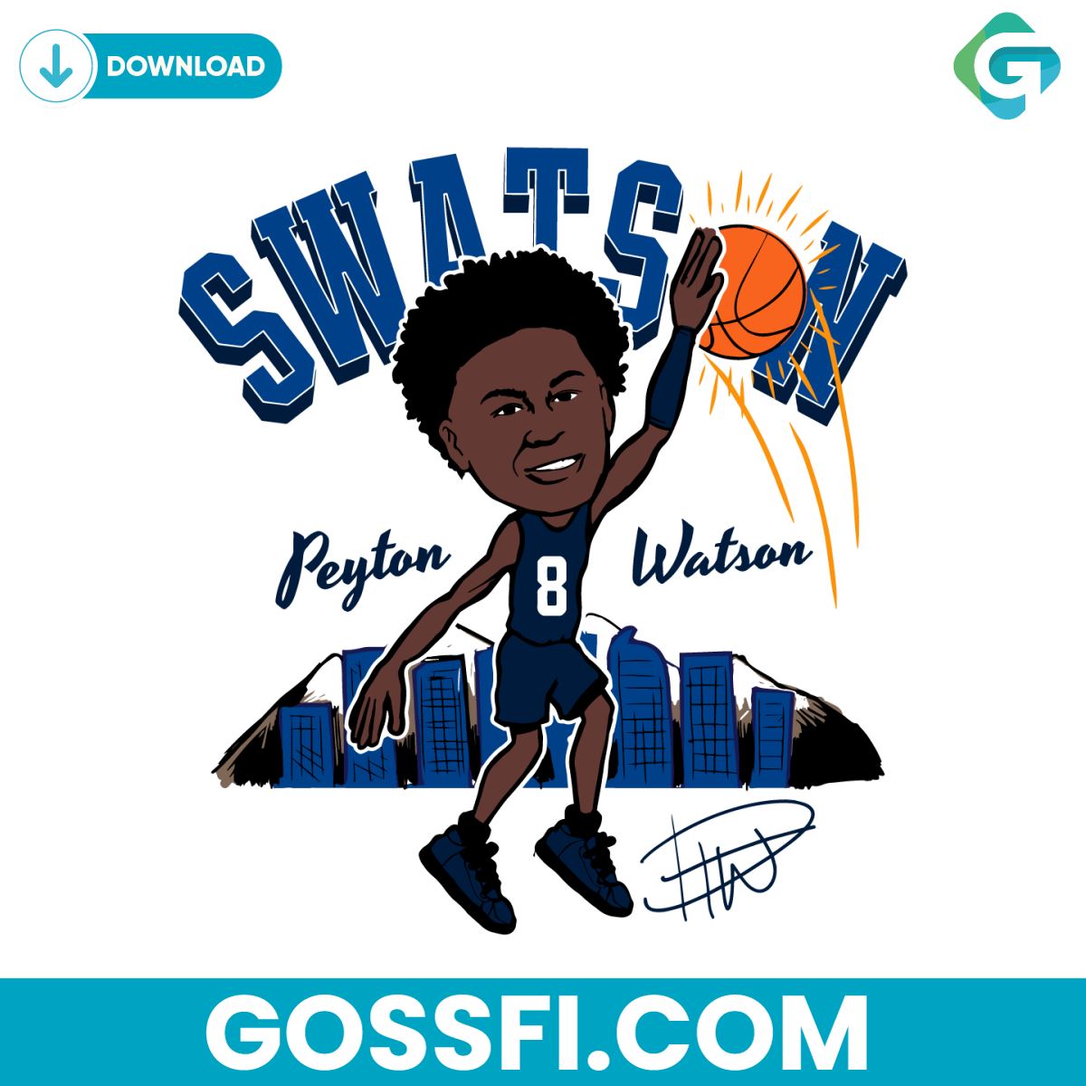 peyton-watson-denver-nuggets-player-svg-digital-download