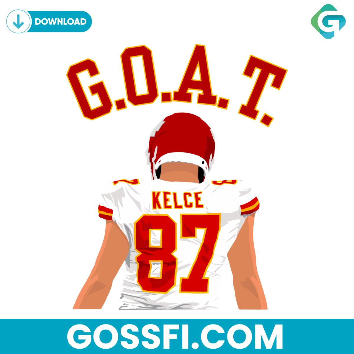The GOAT Travis Kelce Chiefs Player Svg Digital Download 1 the-goat-travis-kelce-chiefs-player-svg-digital-download
