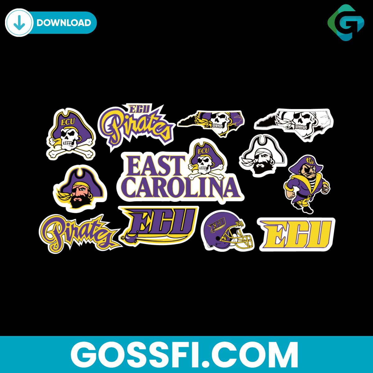bundle-east-carolina-pirates-ncaa-sport-svg