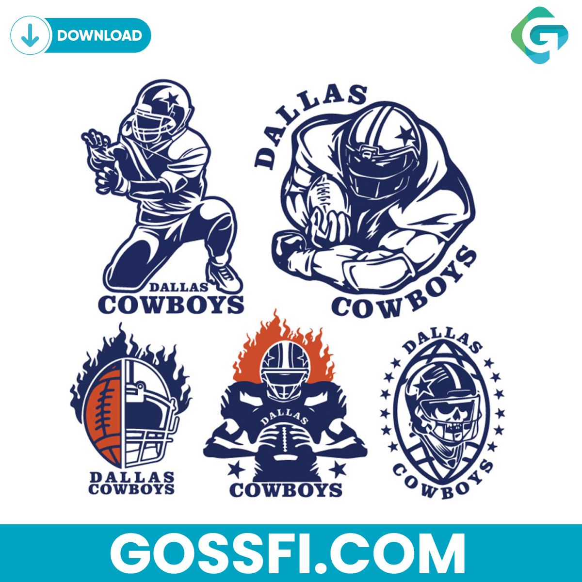 dallas-cowboy-football-team-bundle-sport-nfl-svg