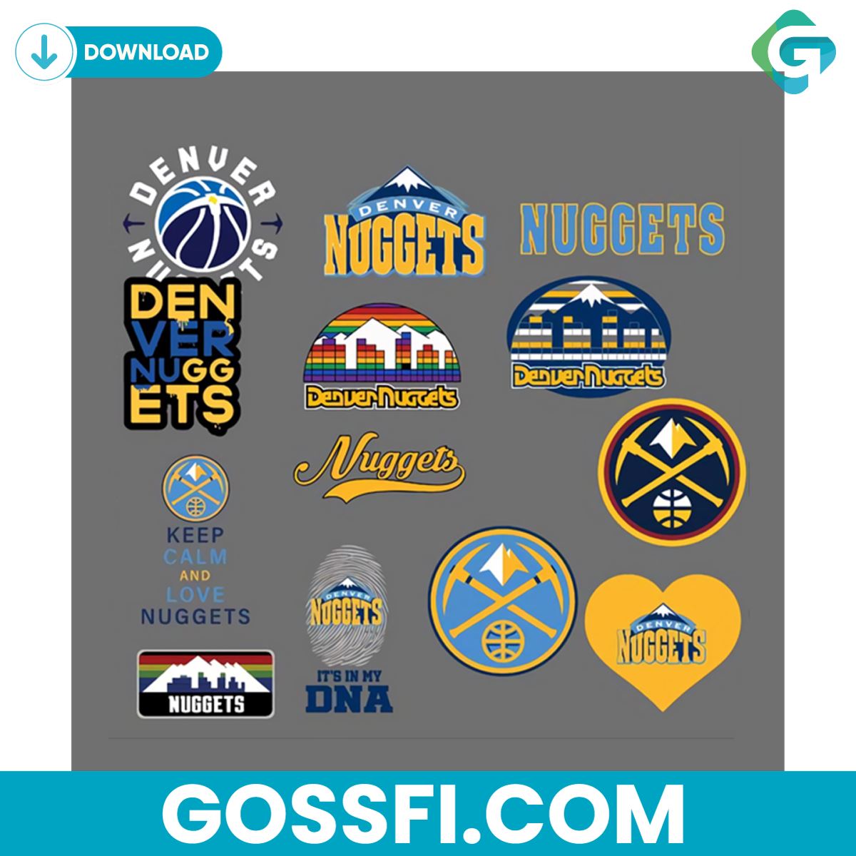 bundle-denver-nuggets-sport-basketball-team-svg