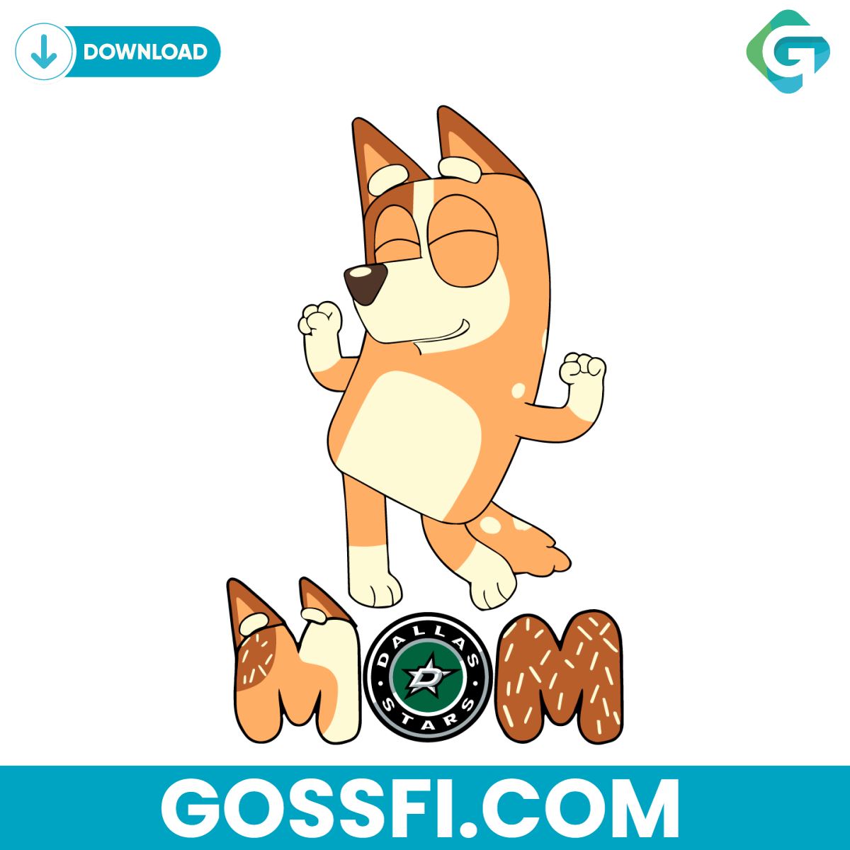 bluey-mom-dallas-stars-hockey-svg-digital-download