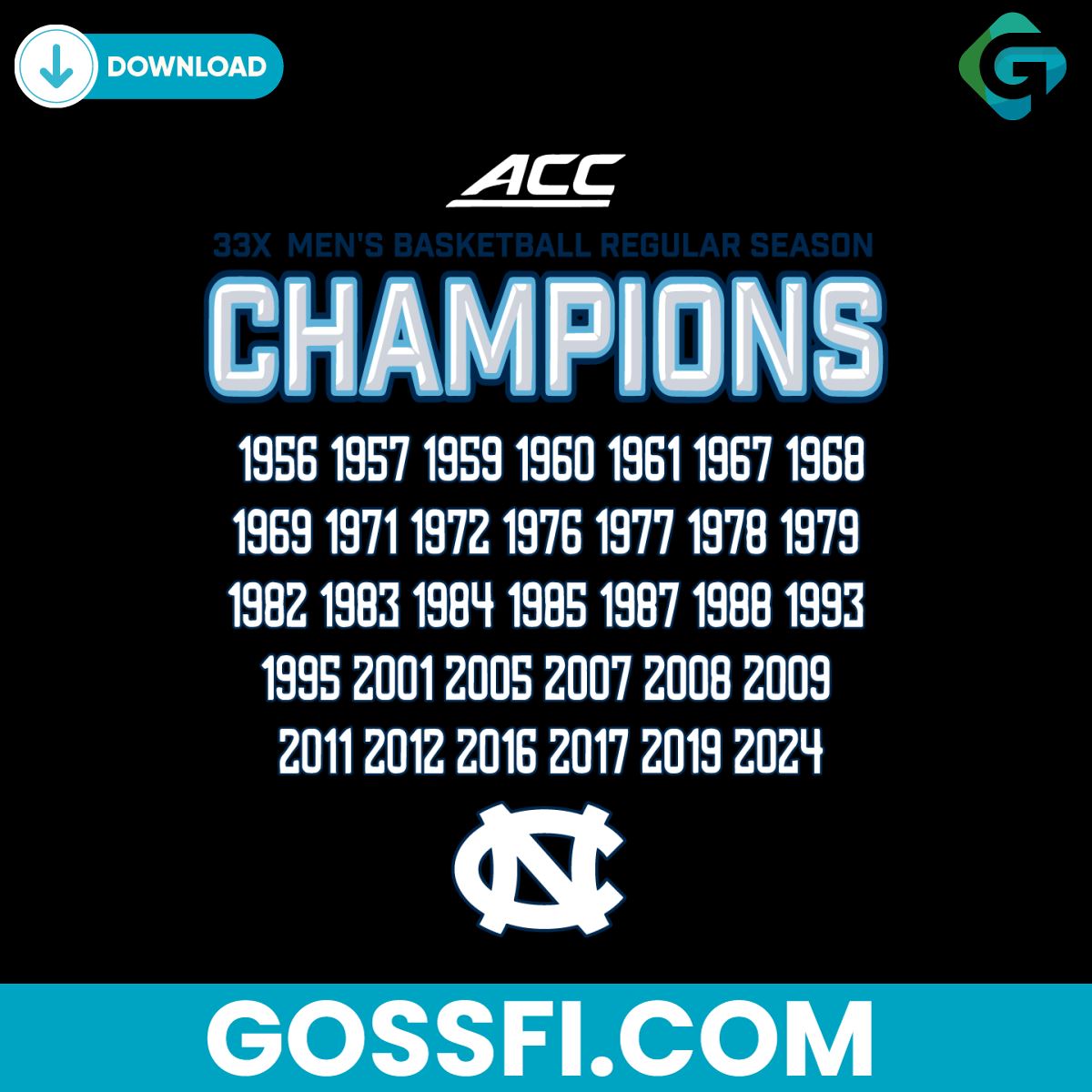 33x-mens-basketball-regular-season-tar-heels-svg