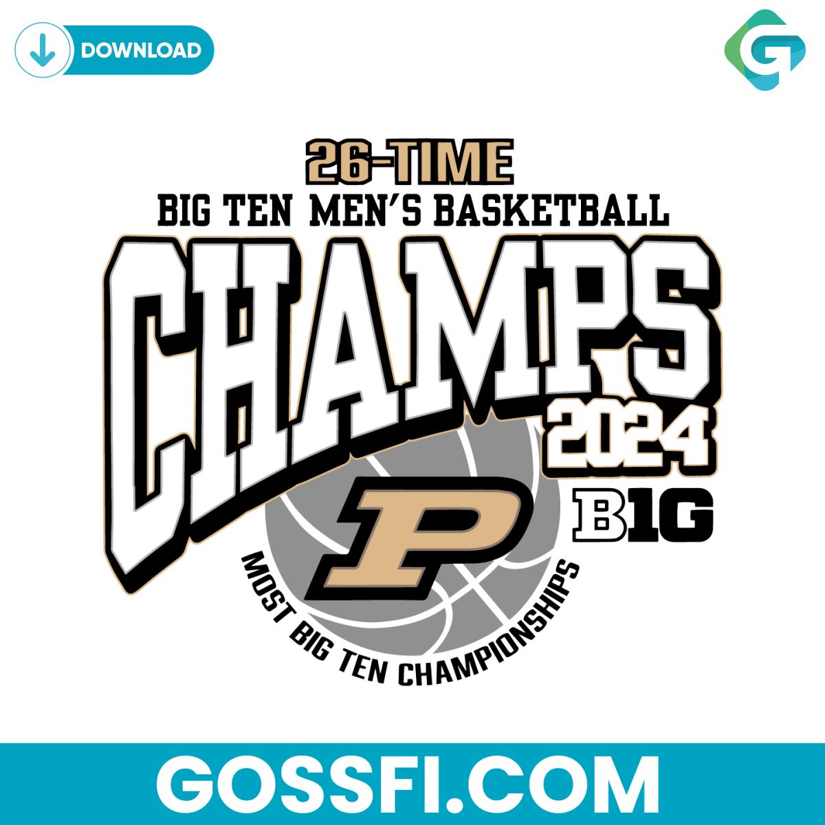 purdue-boilermakers-mens-basketball-26-time-big-10-regular-season-champions-svg