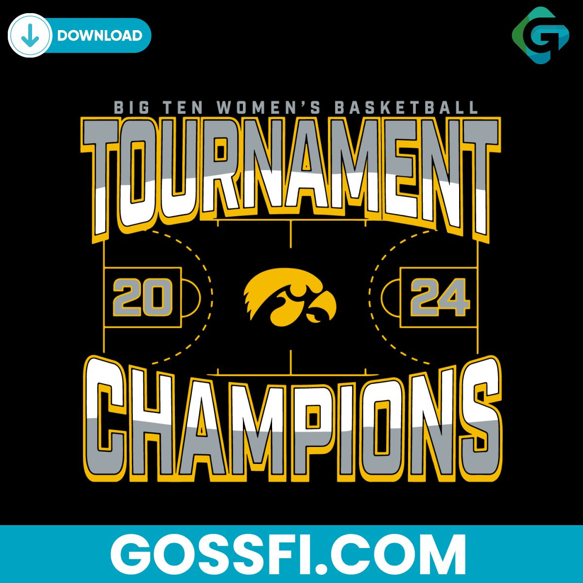 big-ten-womens-basketball-conference-tournament-champions-svg