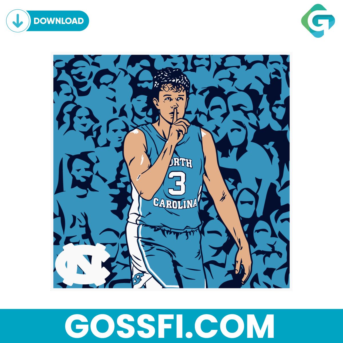unc-basketball-cormac-ryan-shhh-ncaa-player-svg