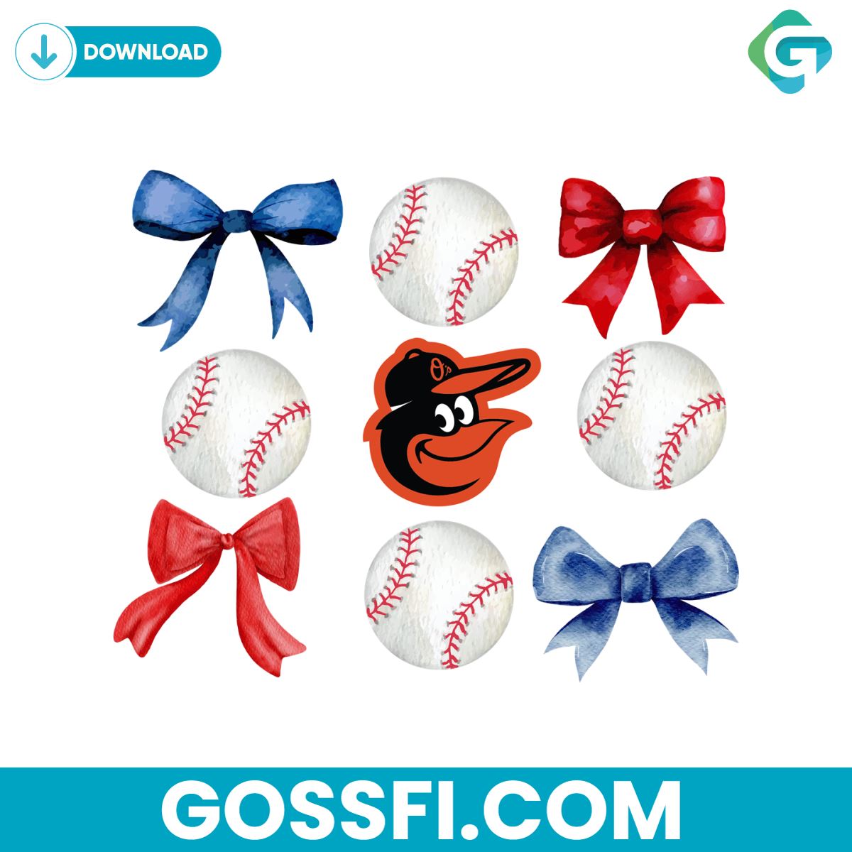 baltimore-orioles-baseball-bows-mlb-team-png