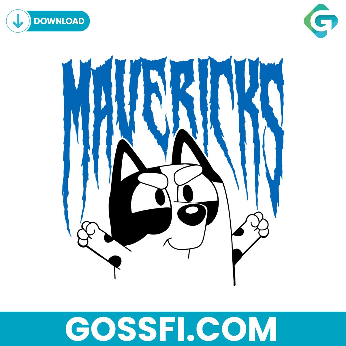 bluey-muffin-dallas-mavericks-nba-svg-digital-download