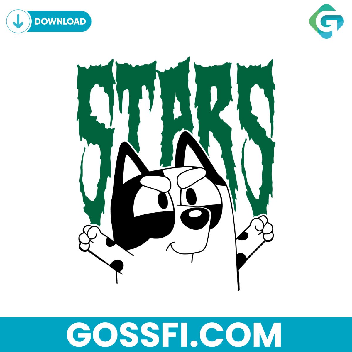 bluey-muffin-dallas-stars-nhl-svg-digital-download