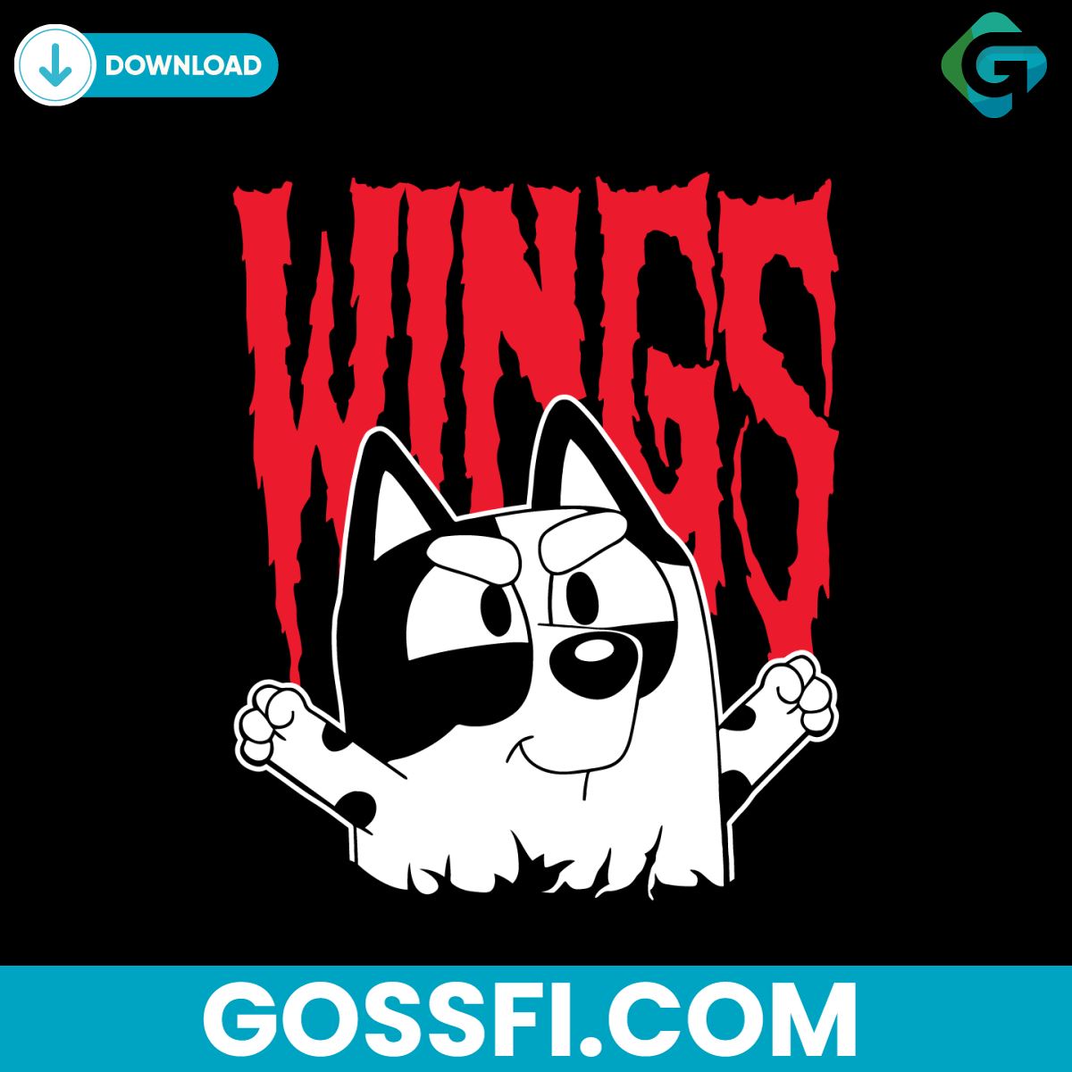 bluey-muffin-detroit-red-wings-nhl-svg-digital-download