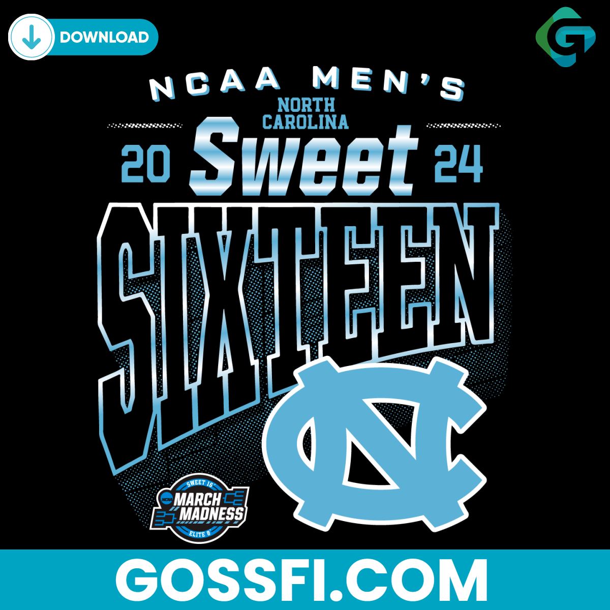 unc-mbb-2024-sweet-sixteen-ncaa-basketball-svg
