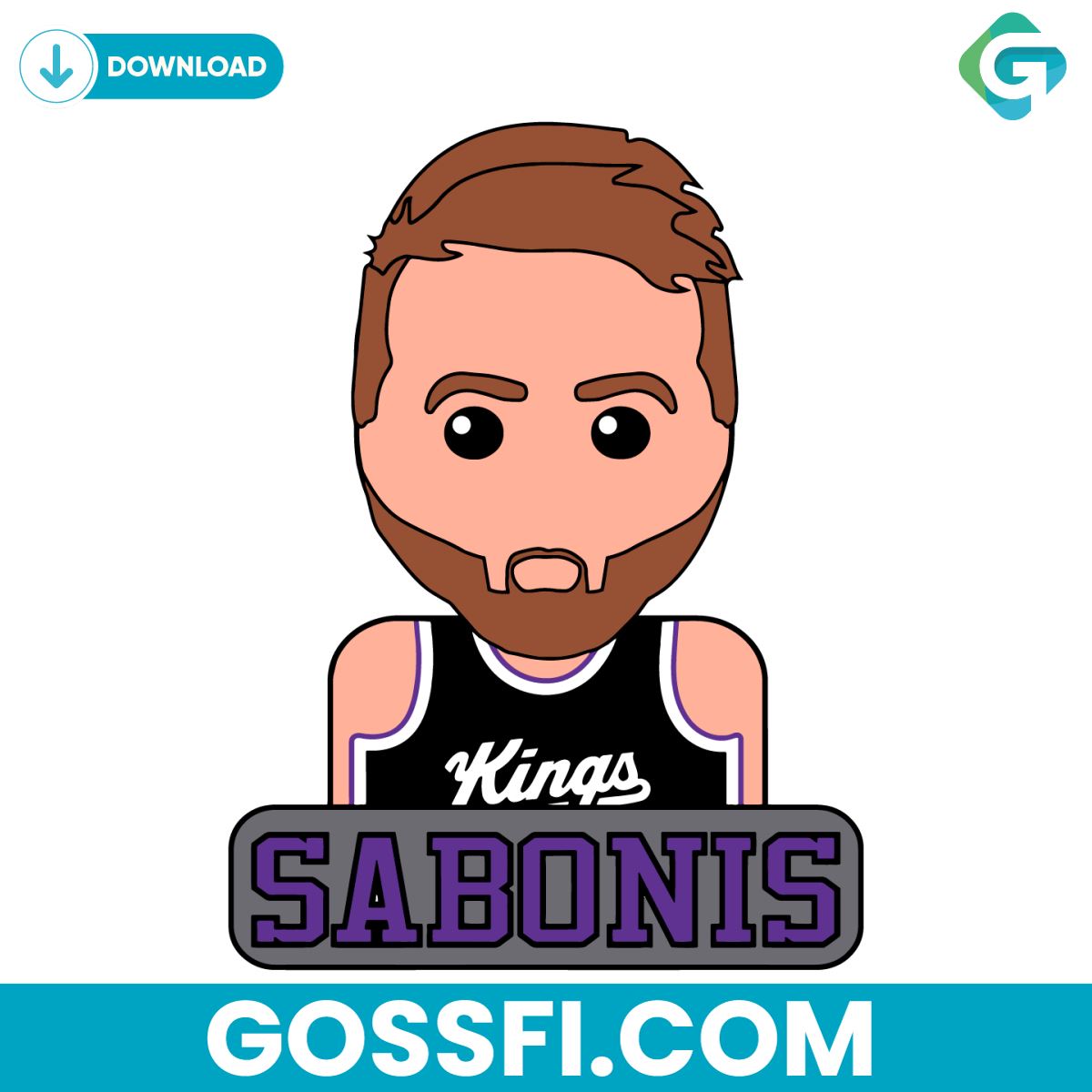 kings-basketball-sabonis-sacramento-nba-svg