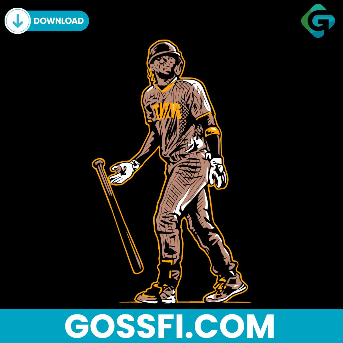fernando-tatis-jr-superstar-pose-baseball-san-diego-padres-svg
