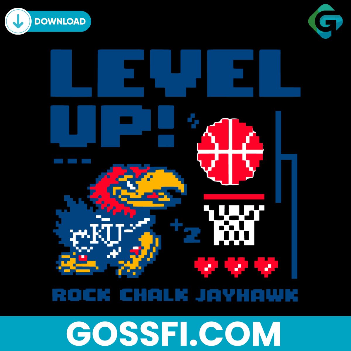 funny-kansas-jayhawks-level-up-basketball-svg-digital-download