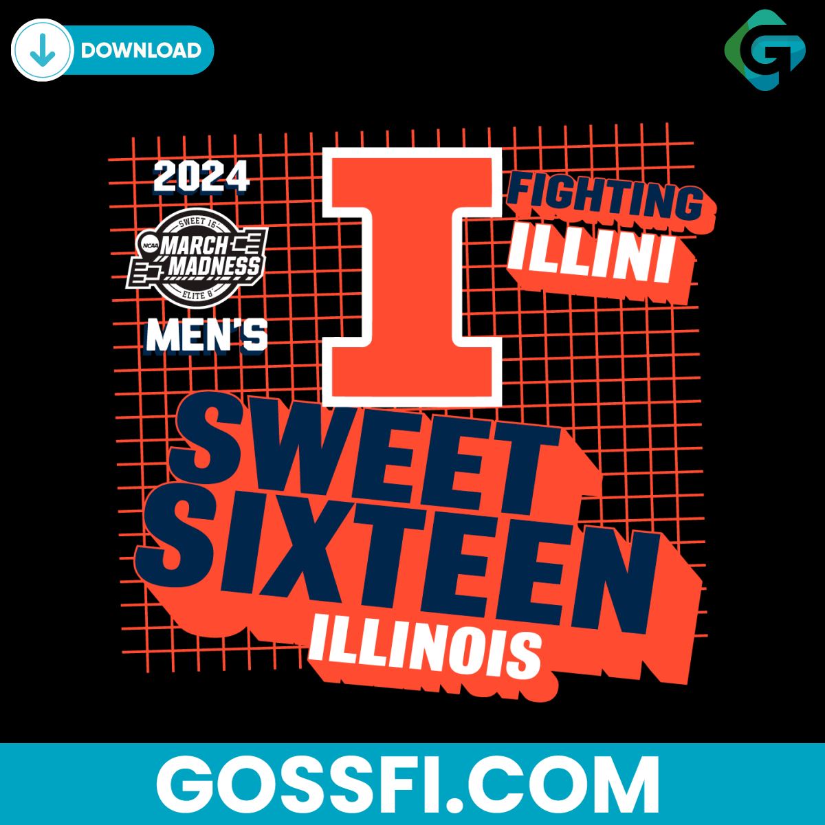 illinois-fighting-illini-mens-basketball-sweet-sixteen-svg