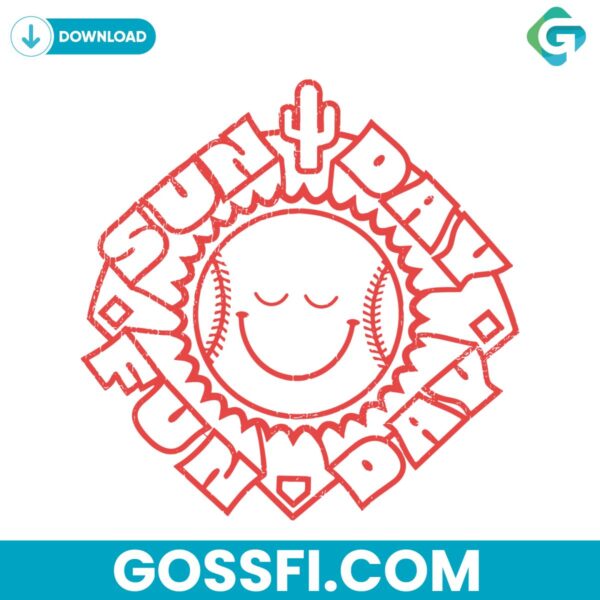 sun-day-fun-day-arizona-diamondbacks-baseball-svg
