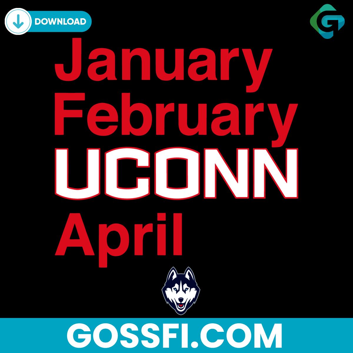 UConn Huskies Basketball Owns March Svg 1 uconn-huskies-basketball-owns-march-svg