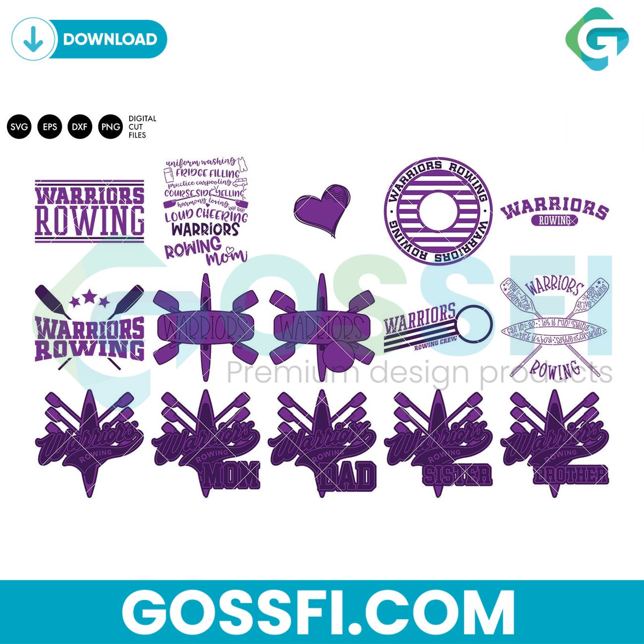 warriors-rowing-crew-bundle-svg-digital-download