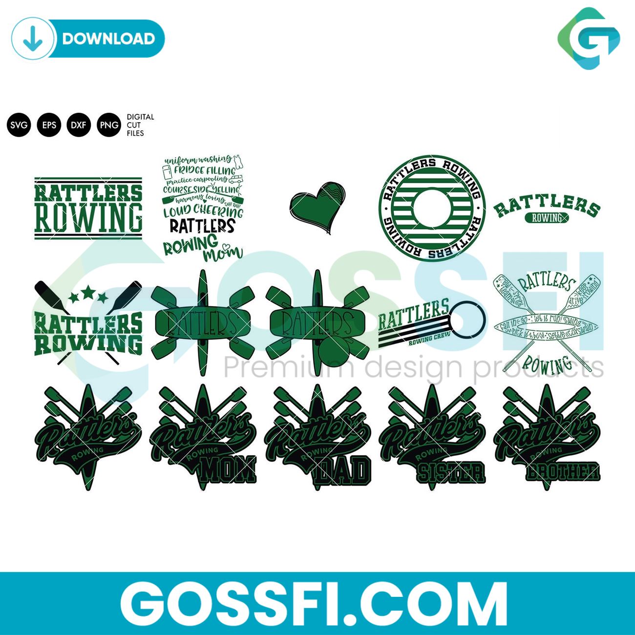 rattlers-rowing-crew-bundle-svg-digital-download