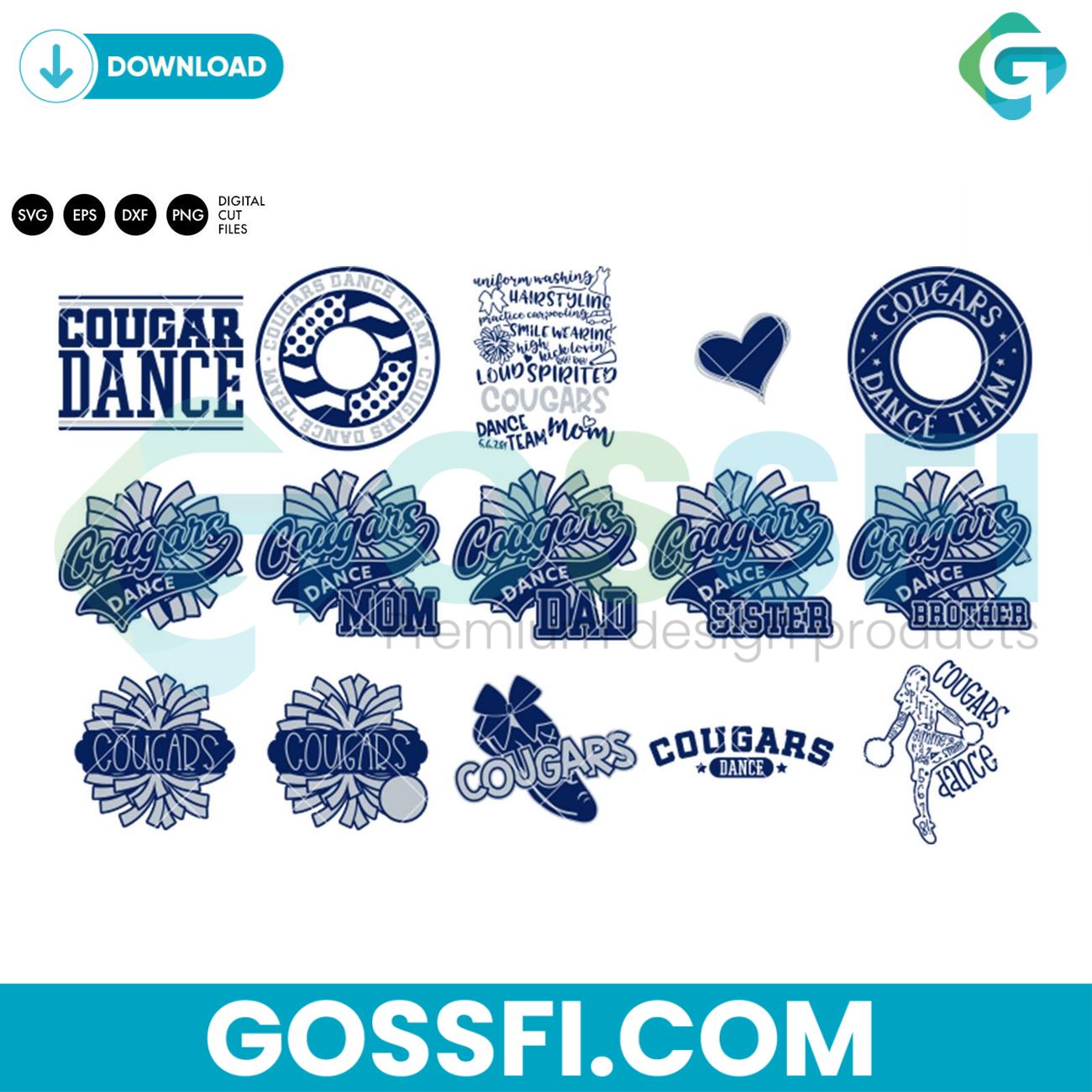 cougars-dance-bundle-svg-digital-download