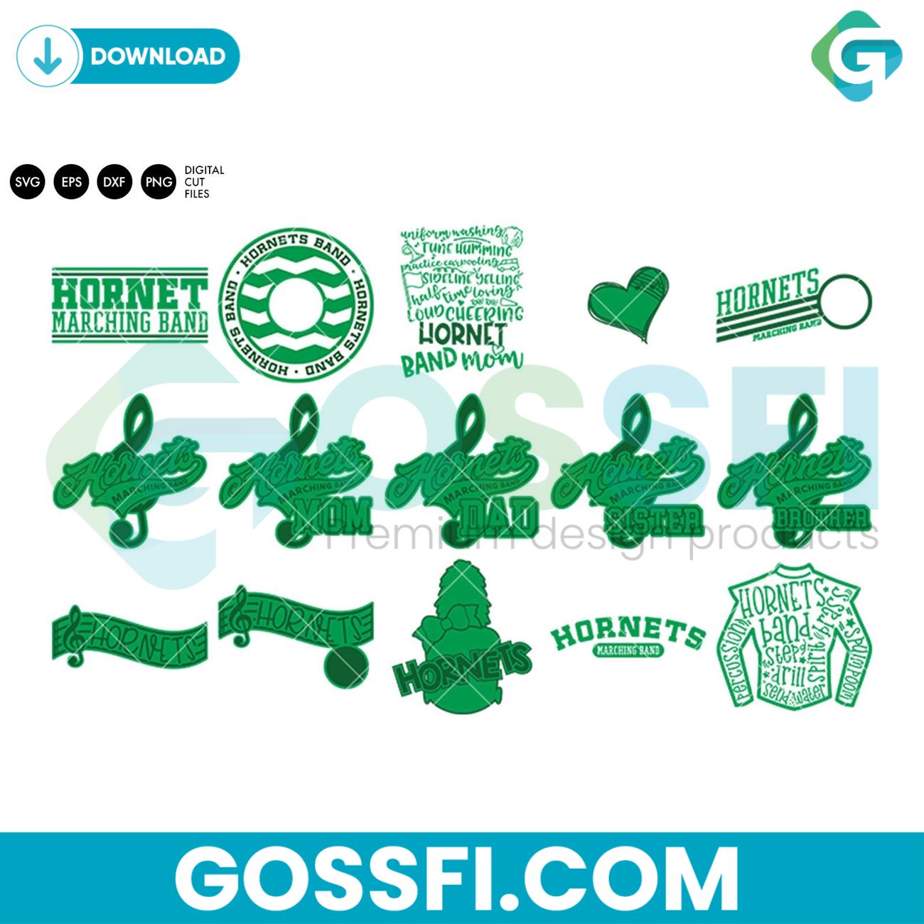 hornets-band-bundle-svg-digital-download