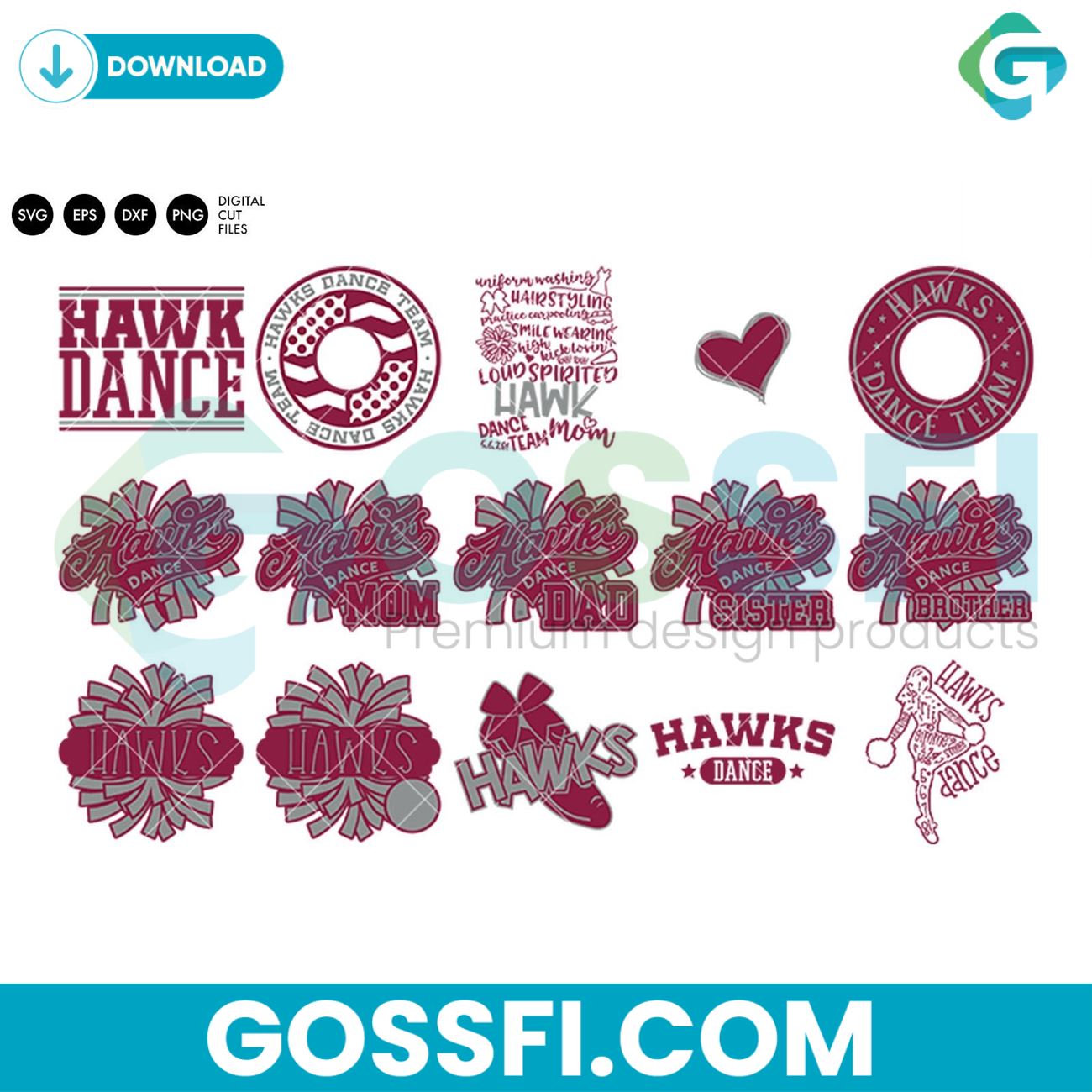 hawks-dance-bundle-svg-digital-download