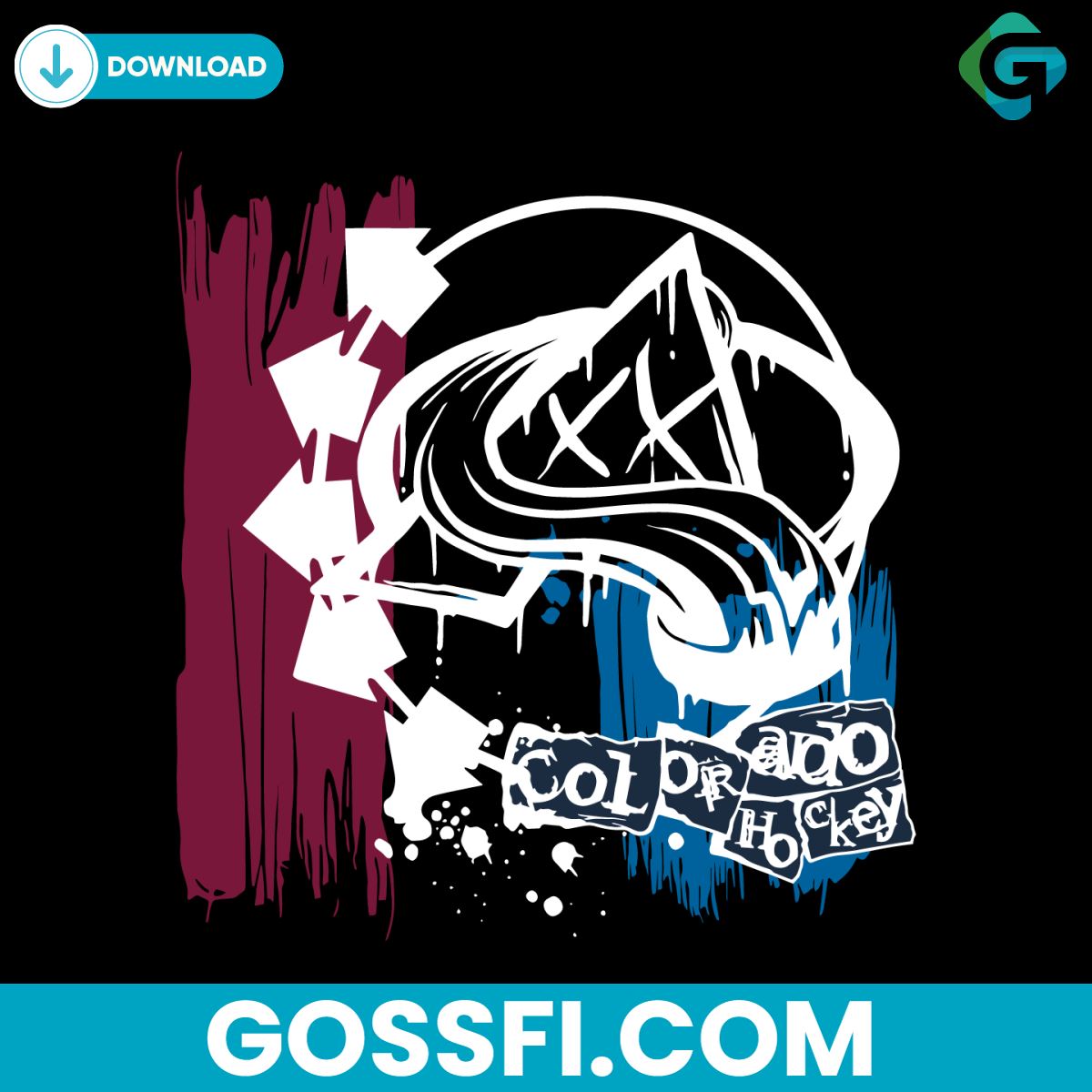 retro-colorado-avalanche-hockey-svg-digital-download