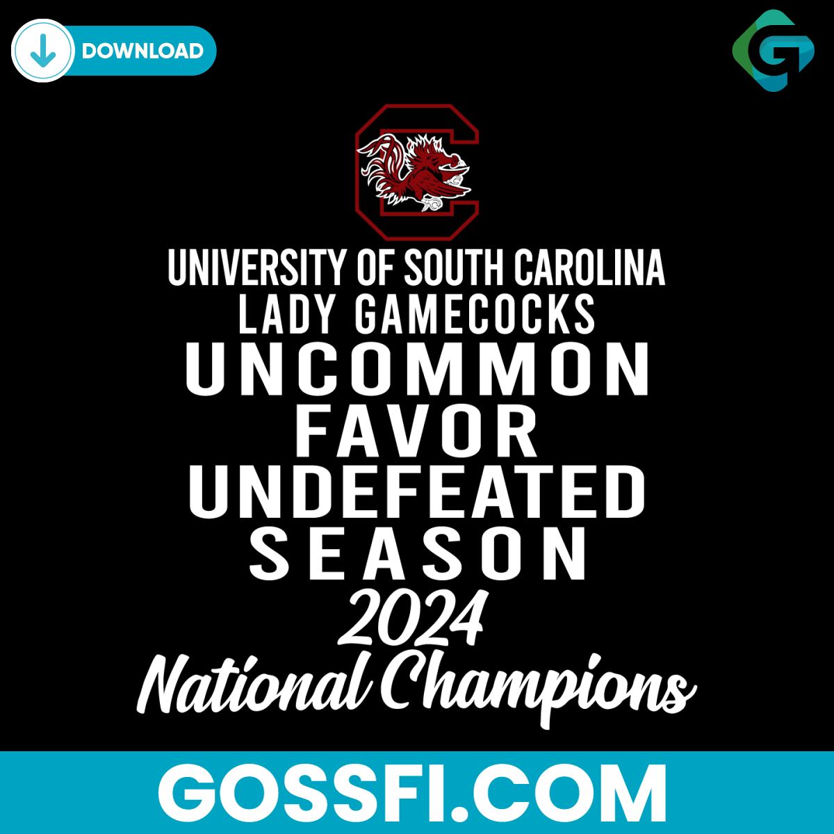 university-of-south-carolina-lady-gamecocks-uncommon-favor-svg