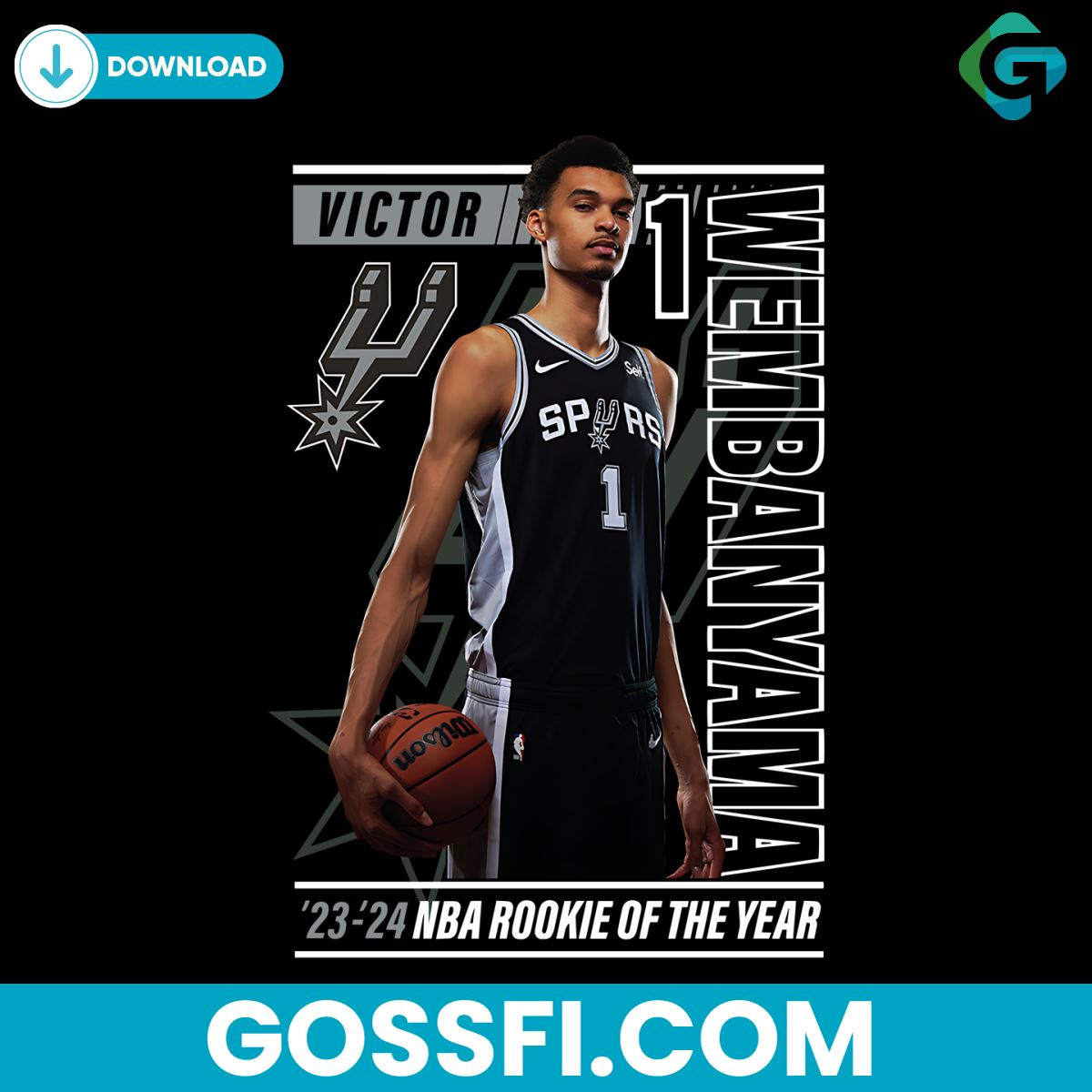 victor-wembanyama-san-antonio-spurs-2024-nba-rookie-of-the-year-png