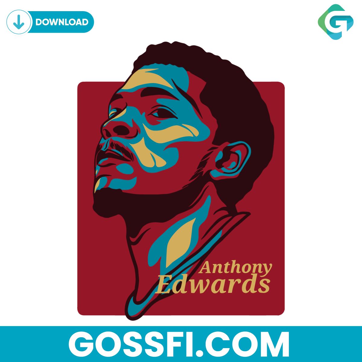 anthony-edwards-basketball-player-nba-minnesota-timberwolves-svg