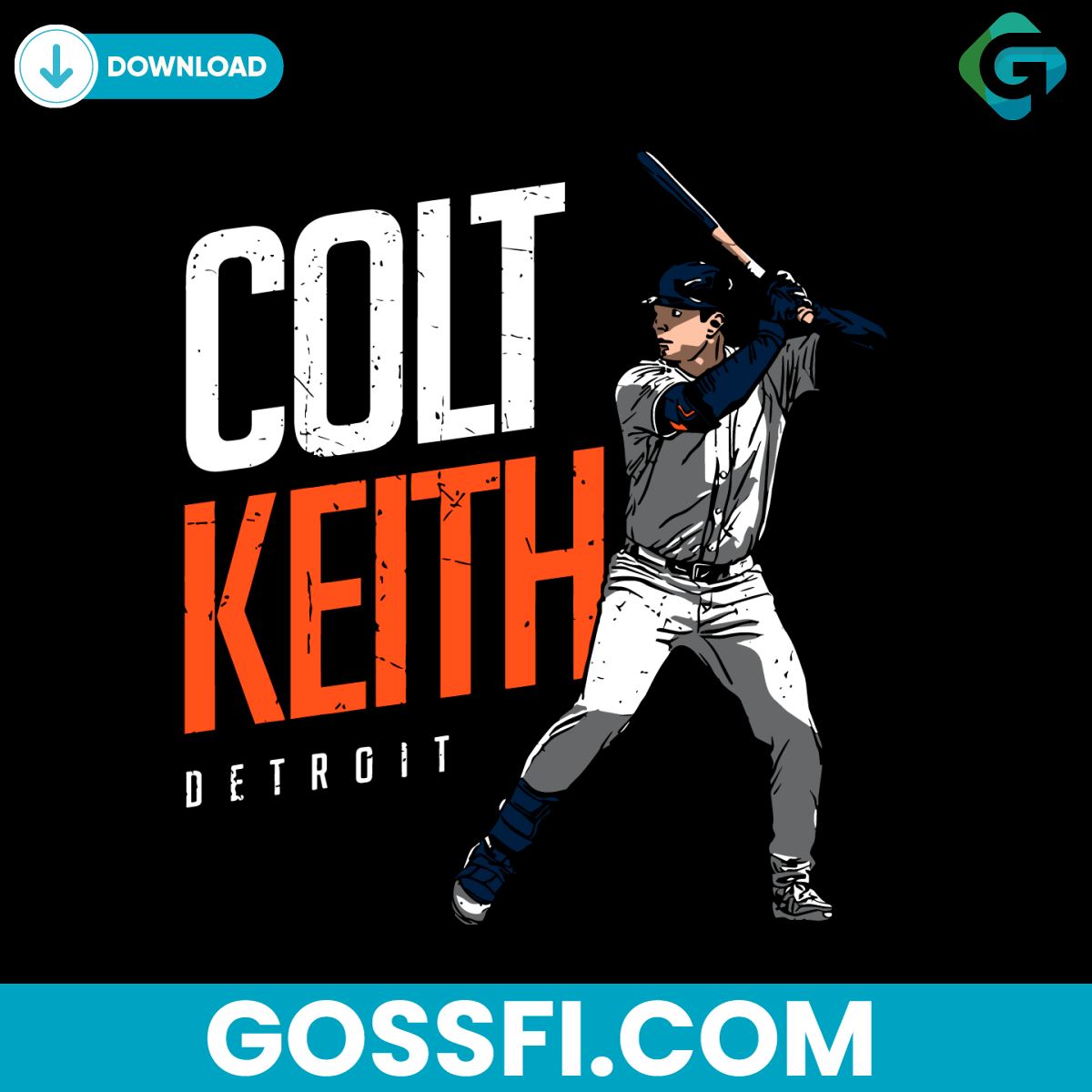 colt-keith-player-detroit-tigers-svg-digital-download