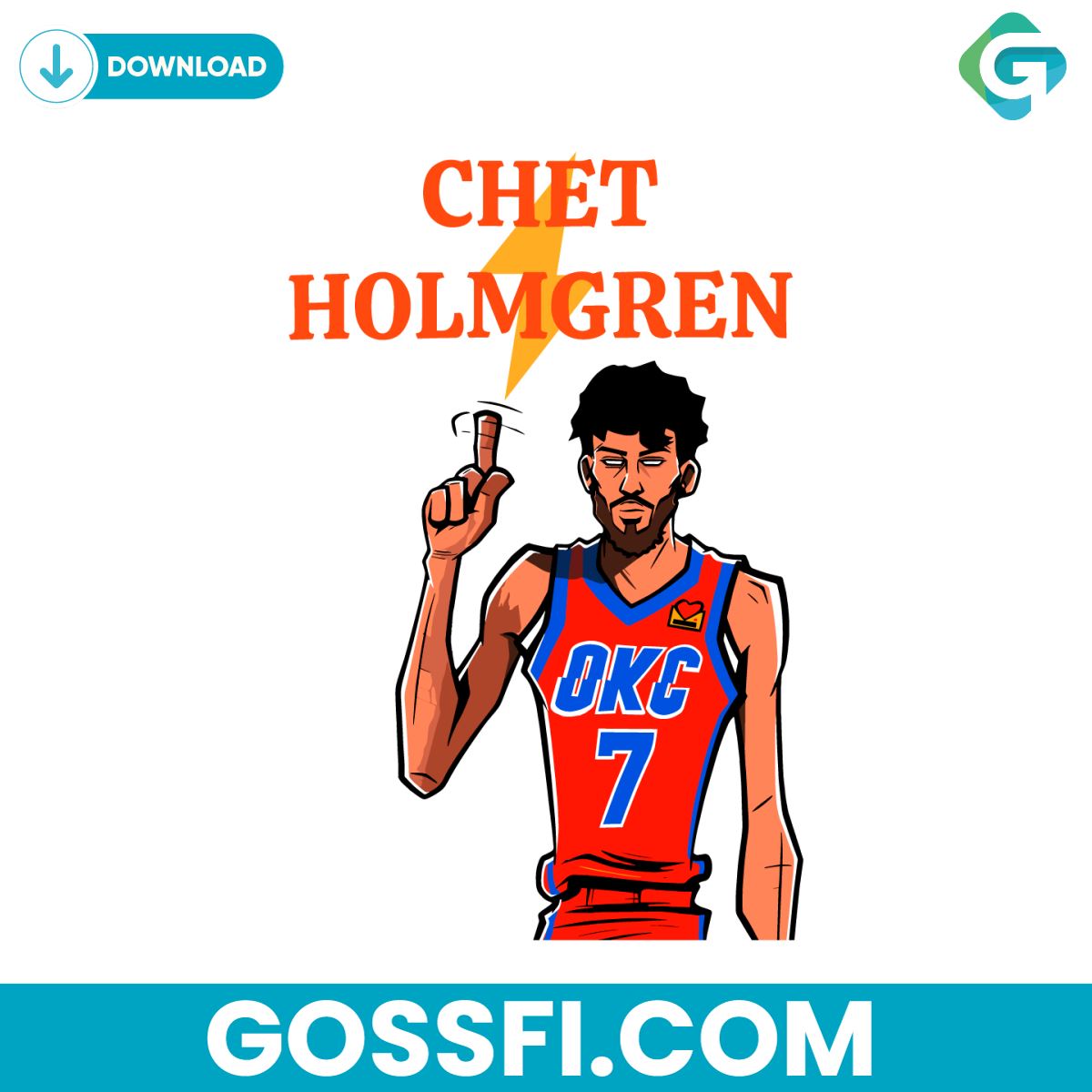 chet-holmgren-oklahoma-city-thunder-nba-svg