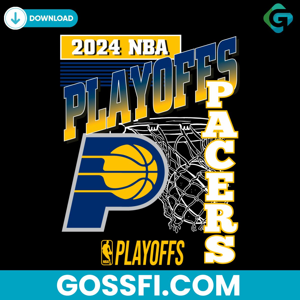 nba-2024-basketball-indiana-pacers-playoffs-svg