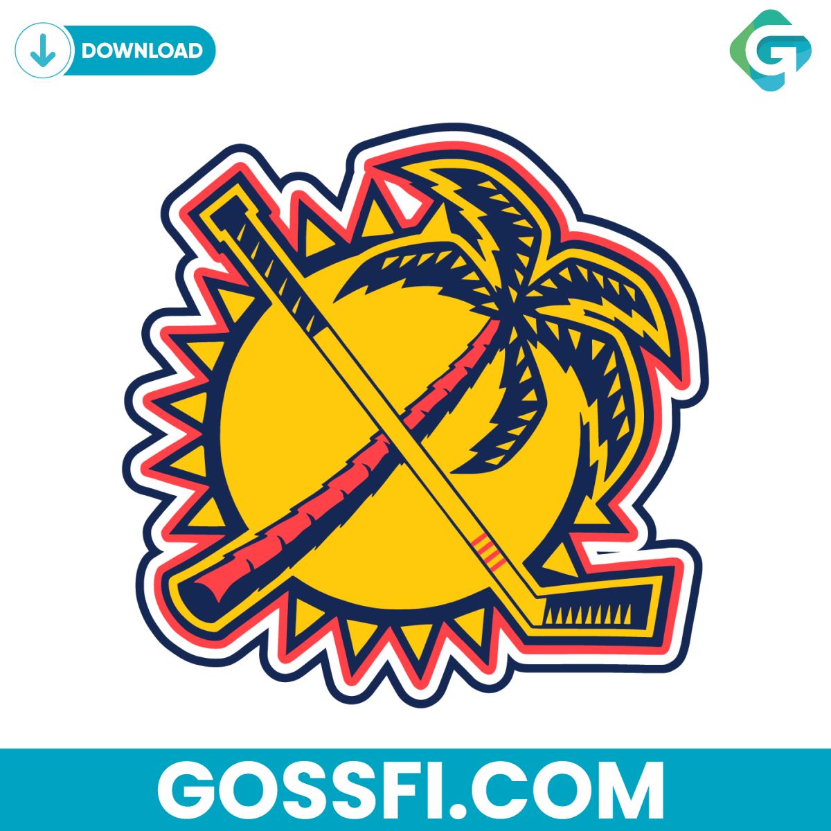 florida-panthers-sun-coconut-tree-svg